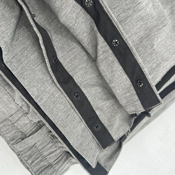 Linksoul XL Gray Heather Hybrid Pants Performance Stretch Zip Ankle Golf Travel - Picture 4 of 14